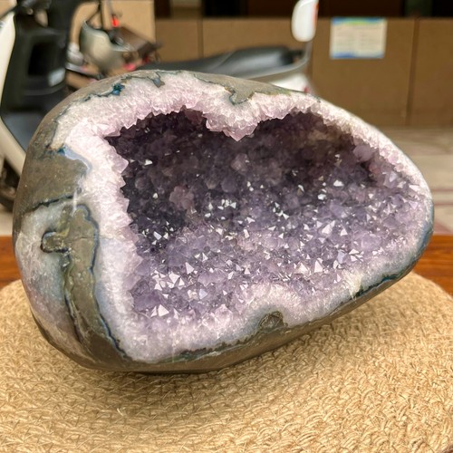 Amethyst crystal geode cluster - amethyst,