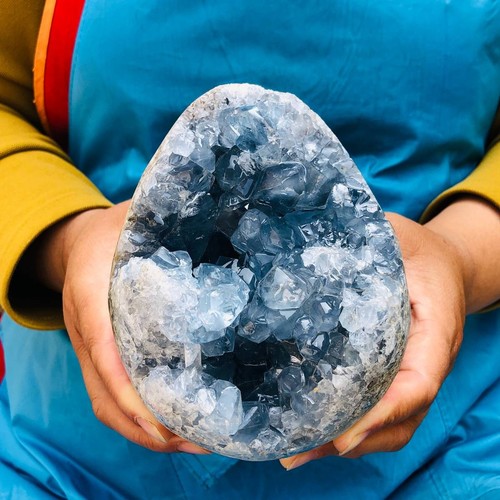 5lb natural blue crystal cave - blue,